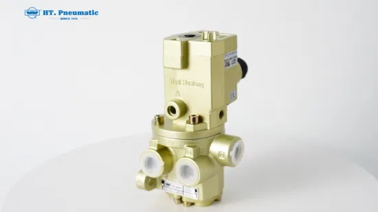 Pneumatic Control Valve Applied in Press Machine with Pilot Poppet Solenoid Valve